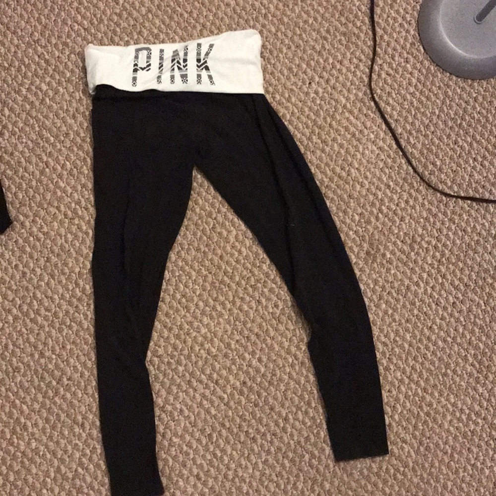 Pink yoga pants